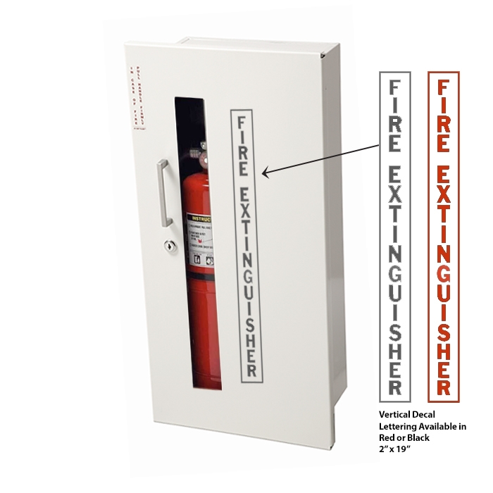 JL Embassy 5614W10 Trimless Recessed 10 lbs. Fire Extinguisher
